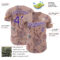 Custom Pink Purple-White Episodic Drawing Camellia Blooms Authentic Baseball Jersey