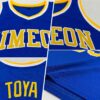 Custom Royal Gold-White Authentic Throwback Basketball Jersey
