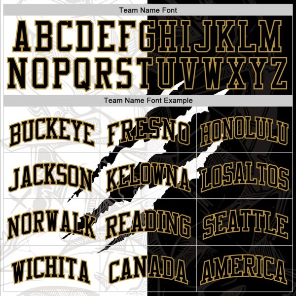 Custom Graffiti Pattern Black Old Gold-White Scratch Round Neck Sublimation Basketball Suit Jersey