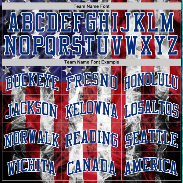 Custom White Red-Royal American Flag Round Neck Sublimation Basketball Suit Jersey