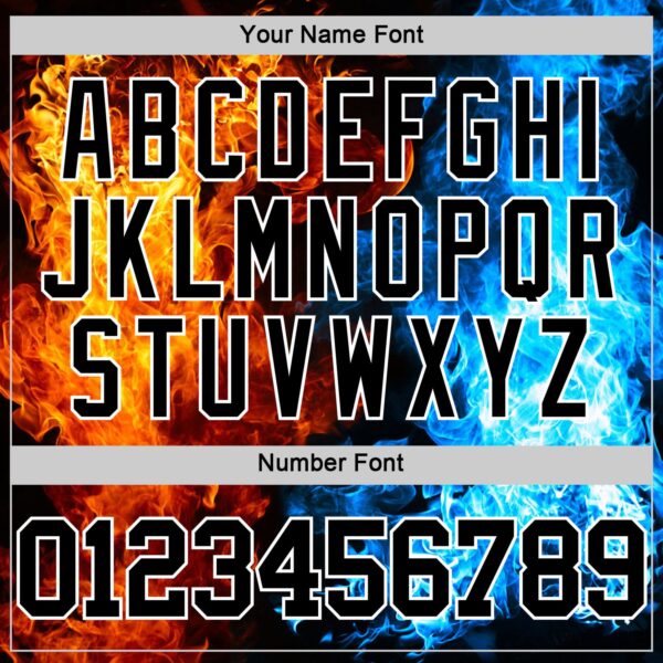 Custom Figure Black-White Flame Round Neck Sublimation Basketball Suit Jersey