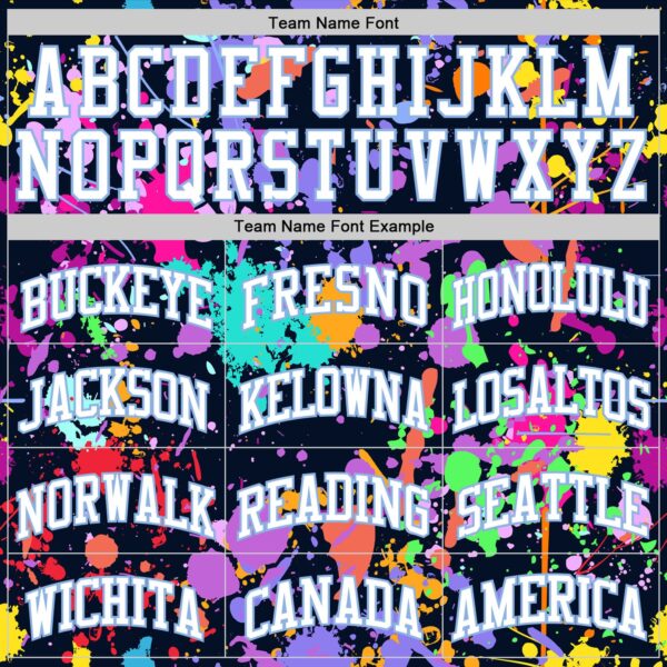 Custom Graffiti Pattern White Light Blue-Black Splash Round Neck Sublimation Basketball Suit Jersey