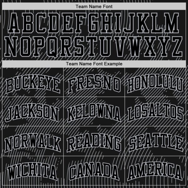 Custom Black Gray Curve Lines Round Neck Sublimation Basketball Suit Jersey