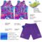 Custom Graffiti Pattern Purple-White Splash Round Neck Sublimation Basketball Suit Jersey
