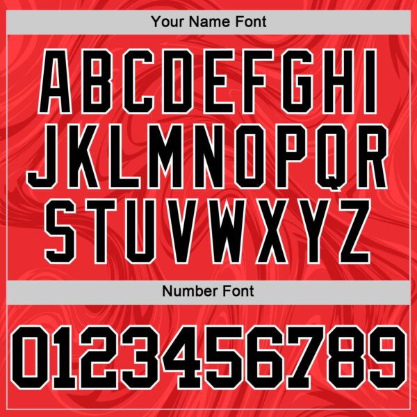 Custom Red Black-White Splash Round Neck Sublimation Basketball Suit Jersey