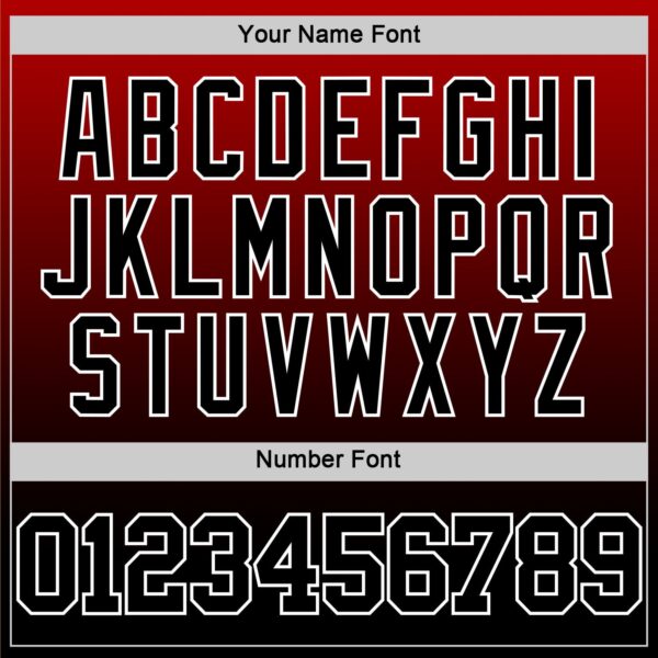 Custom Red Black-White Fade Fashion Round Neck Sublimation Basketball Suit Jersey