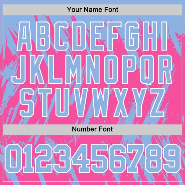 Custom Pink Light Blue-White Abstract Sharp Shape Fragment Art Round Neck Sublimation Basketball Suit Jersey