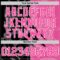 Custom Graffiti Pattern Pink Black-White Scratch Round Neck Sublimation Basketball Suit Jersey