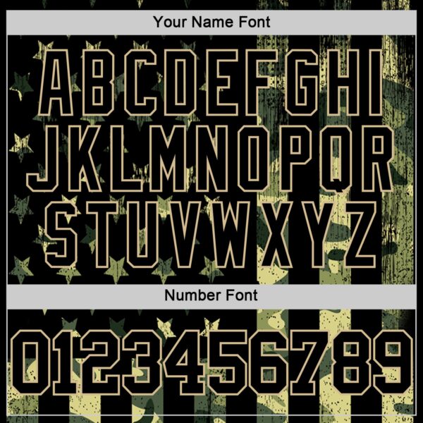 Custom Camo Black-Vegas Gold American Flag Round Neck Sublimation Salute To Service Basketball Suit Jersey