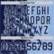 Custom Graffiti Pattern Navy Light Blue-White Scratch Round Neck Sublimation Basketball Suit Jersey