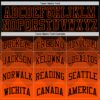 Custom Black Orange Gradient Square Shapes Round Neck Sublimation Basketball Suit Jersey