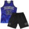 Custom Dark Purple Black Royal-White Geometric Shape Round Neck Sublimation Basketball Suit Jersey