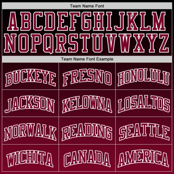 Custom Black Crimson-White Fade Fashion Round Neck Sublimation Basketball Suit Jersey