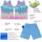 Custom Tie Dye Teal-White Round Neck Sublimation Basketball Suit Jersey
