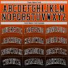 Custom Orange Black-White Gradient Square Shapes Round Neck Sublimation Basketball Suit Jersey