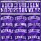 Custom Purple White Zigzag Shape Round Neck Sublimation Basketball Suit Jersey