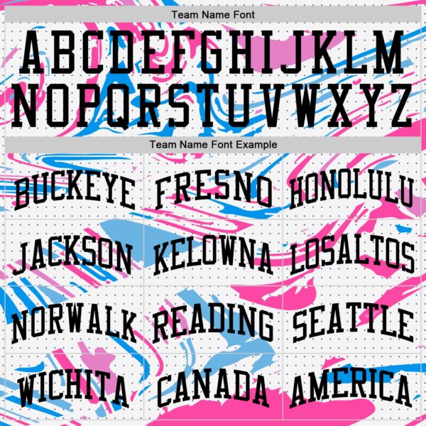 Custom Figure Black Pink-Light Blue Fluid Art Round Neck Sublimation Basketball Suit Jersey