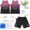 Custom Pink Black-White Fade Fashion Round Neck Sublimation Basketball Suit Jersey