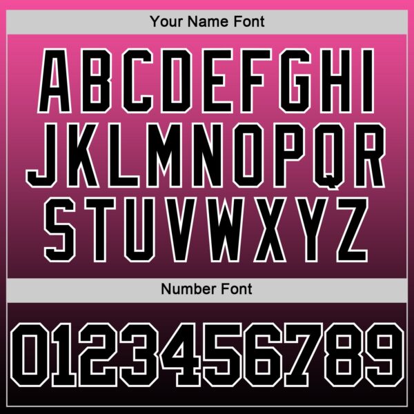 Custom Pink Black-White Fade Fashion Round Neck Sublimation Basketball Suit Jersey