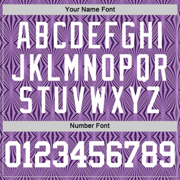Custom Purple White Geometric Shape Round Neck Sublimation Basketball Suit Jersey