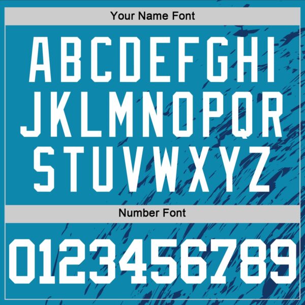 Custom Panther Blue White Splash Round Neck Sublimation Basketball Suit Jersey