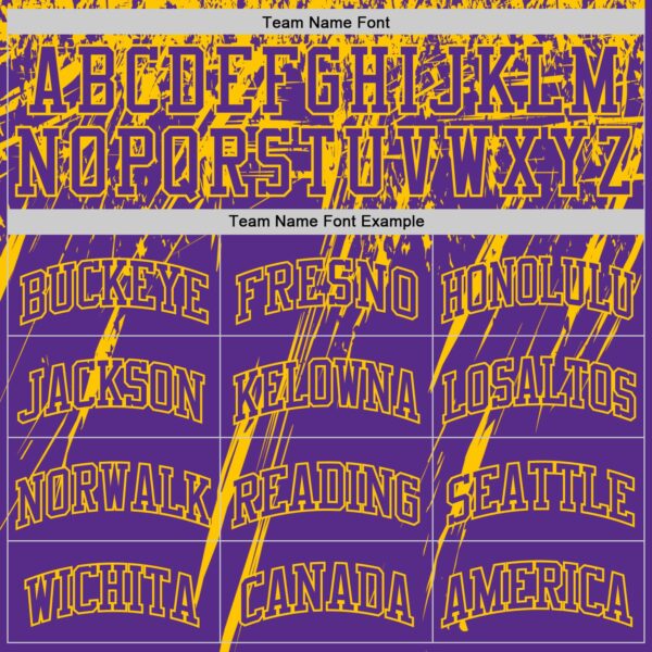 Custom Purple Yellow Splash Round Neck Sublimation Basketball Suit Jersey