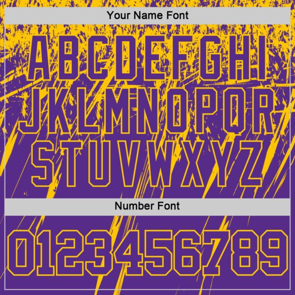 Custom Purple Yellow Splash Round Neck Sublimation Basketball Suit Jersey