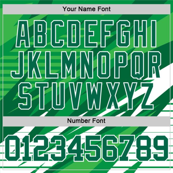 Custom Kelly Green White Line Round Neck Sublimation Basketball Suit Jersey