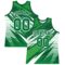 Custom Kelly Green White Line Round Neck Sublimation Basketball Suit Jersey