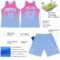Custom Pink Light Blue-White Fade Fashion Round Neck Sublimation Basketball Suit Jersey