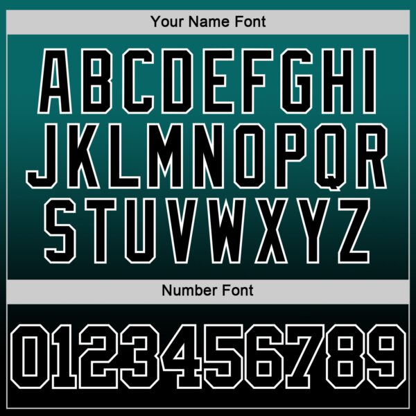 Custom Teal Black-White Fade Fashion Round Neck Sublimation Basketball Suit Jersey