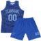 Custom Royal Light Blue Dot Round Neck Sublimation Basketball Suit Jersey