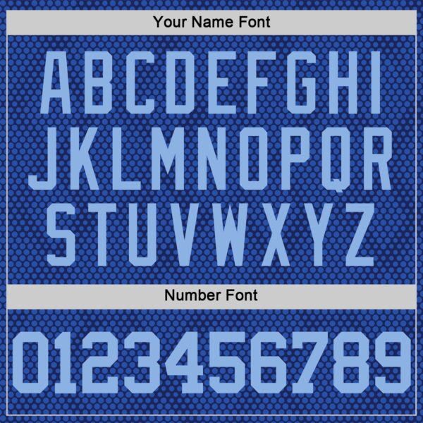 Custom Royal Light Blue Dot Round Neck Sublimation Basketball Suit Jersey