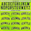 Custom Neon Green Black-White Line Round Neck Sublimation Basketball Suit Jersey
