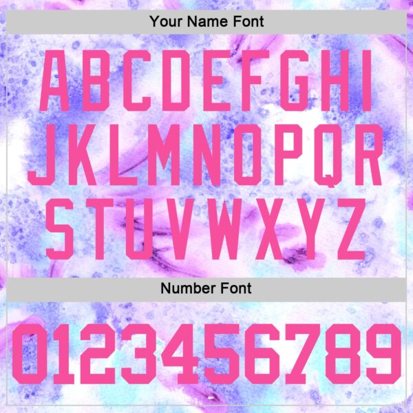 Custom Tie Dye Pink-Purple Round Neck Sublimation Basketball Suit Jersey