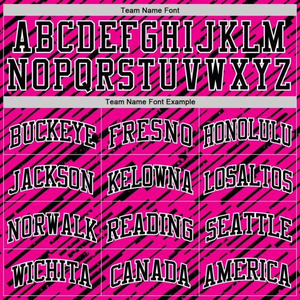 Custom Pink Black-White Line Round Neck Sublimation Basketball Suit Jersey