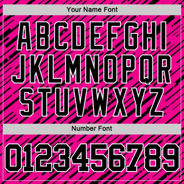 Custom Pink Black-White Line Round Neck Sublimation Basketball Suit Jersey