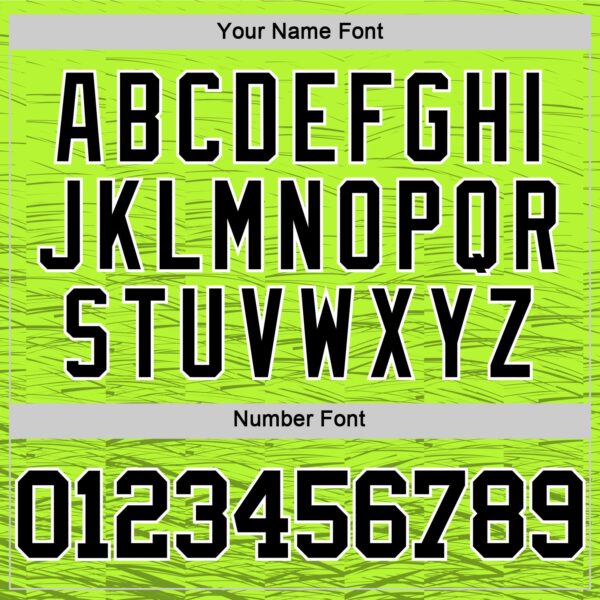 Custom Neon Green Black-White Line Round Neck Sublimation Basketball Suit Jersey