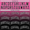 Custom Pink Black-White Fade Fashion Round Neck Sublimation Basketball Suit Jersey