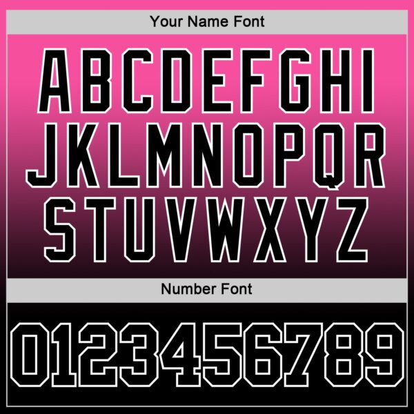 Custom Pink Black-White Fade Fashion Round Neck Sublimation Basketball Suit Jersey