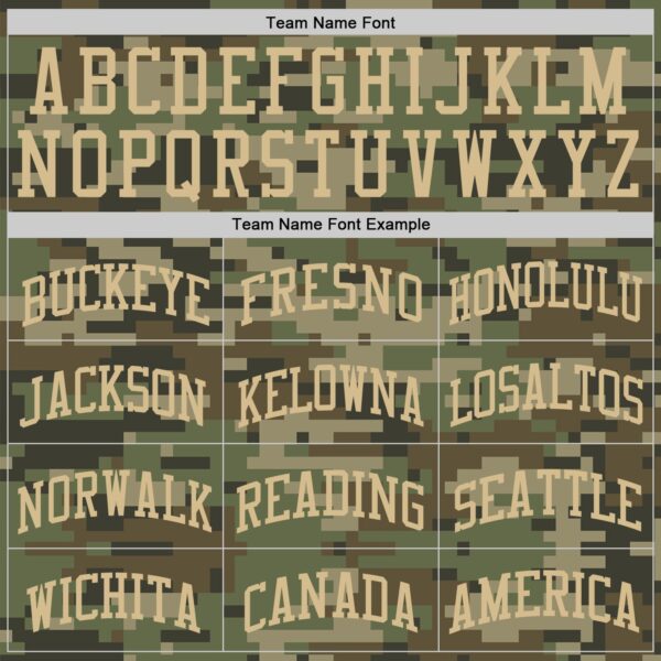 Custom Camo Vegas Gold-Olive Round Neck Sublimation Salute To Service Basketball Suit Jersey