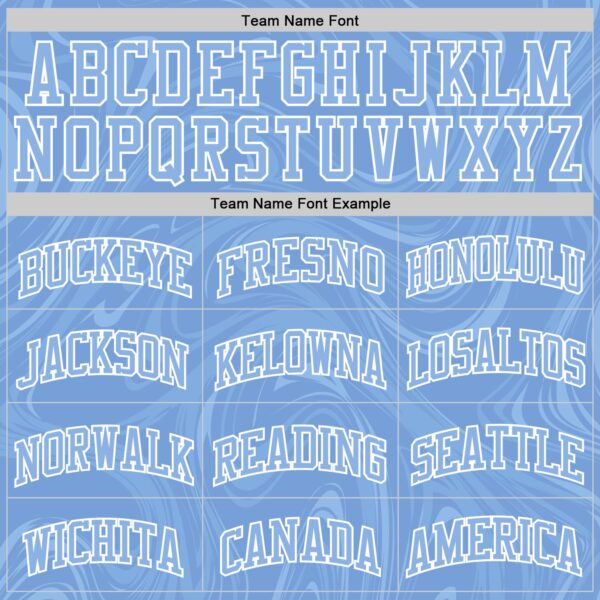 Custom Light Blue White Splash Round Neck Sublimation Basketball Suit Jersey