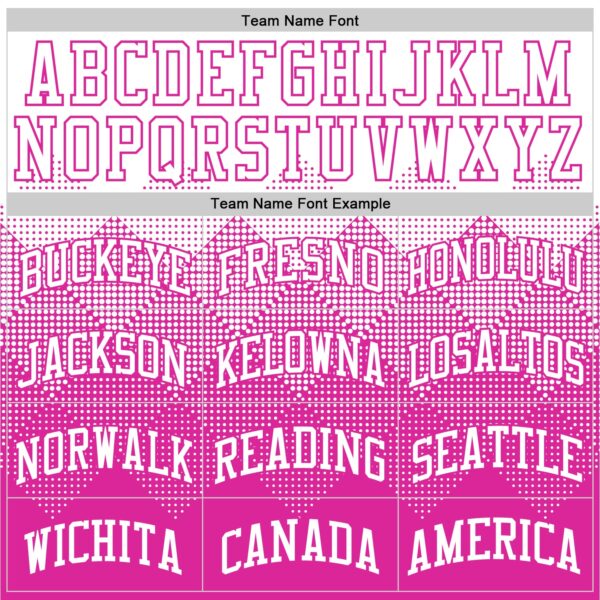 Custom White Deep Pink Gradient Square Shapes Round Neck Sublimation Basketball Suit Jersey