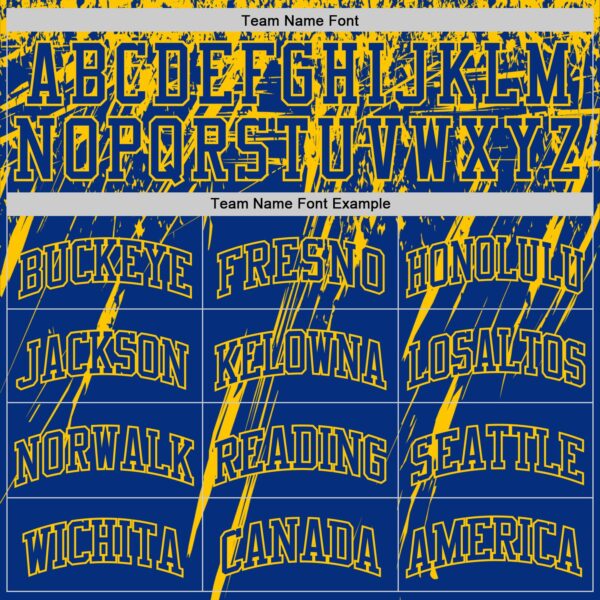 Custom Royal Yellow Splash Round Neck Sublimation Basketball Suit Jersey