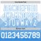 Custom White Powder Blue Gradient Square Shapes Round Neck Sublimation Basketball Suit Jersey