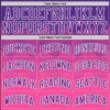 Custom Purple Pink-White Gradient Square Shapes Round Neck Sublimation Basketball Suit Jersey