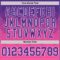 Custom Purple Pink-White Gradient Square Shapes Round Neck Sublimation Basketball Suit Jersey