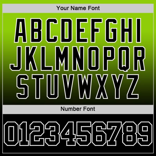 Custom Neon Green Black-White Fade Fashion Round Neck Sublimation Basketball Suit Jersey