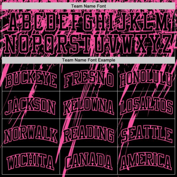 Custom Black Pink Splash Round Neck Sublimation Basketball Suit Jersey