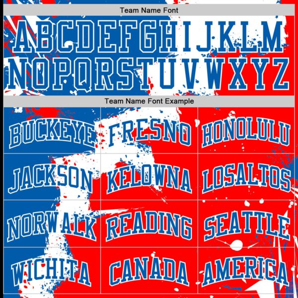 Custom Royal Red-White Splash Round Neck Sublimation Basketball Suit Jersey